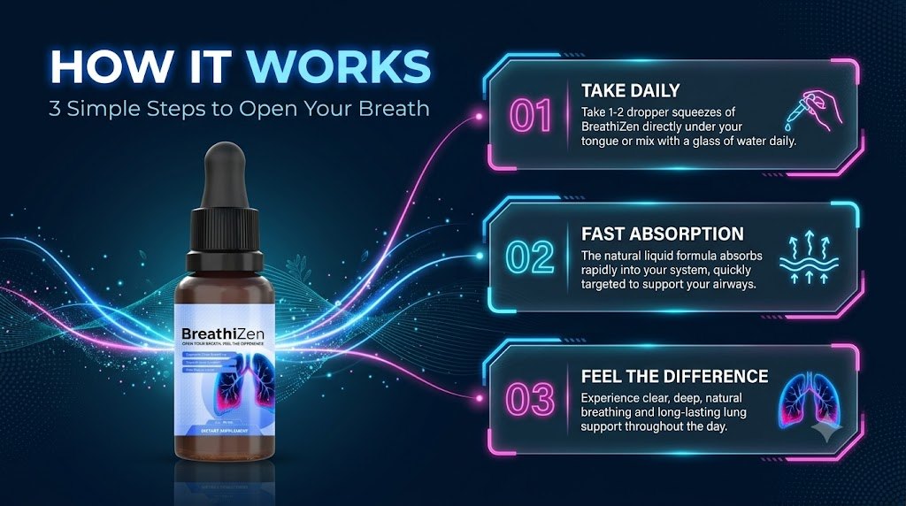 How BreathiZen works: take daily, fast absorption, feel the difference